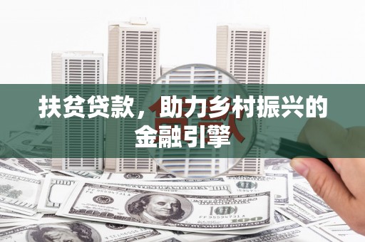 大名扶贫贷款，助力乡村振兴的金融引擎
