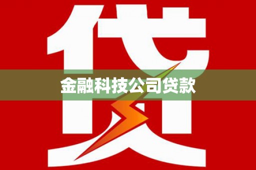 大名金融科技公司贷款
