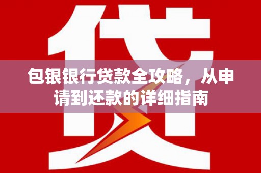 大名包银银行贷款全攻略，从申请到还款的详细指南