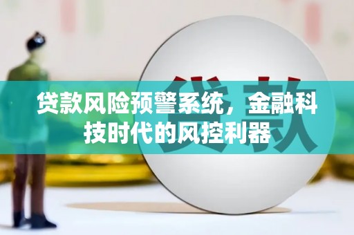 大名贷款风险预警系统，金融科技时代的风控利器