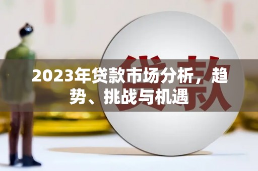 大名2023年贷款市场分析，趋势、挑战与机遇