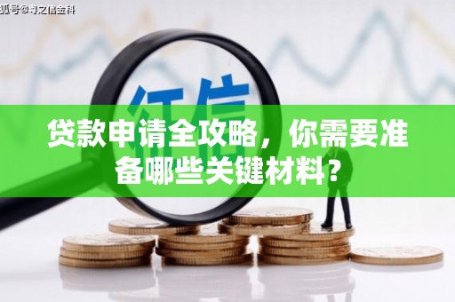 大名贷款申请全攻略，你需要准备哪些关键材料？