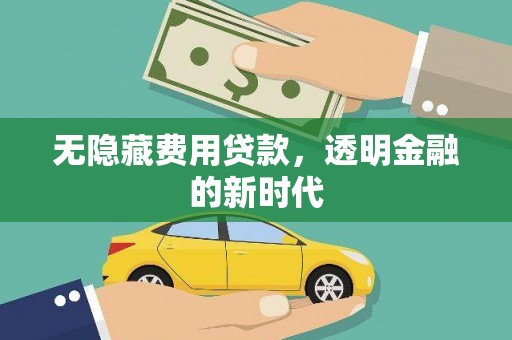 大名无隐藏费用贷款，透明金融的新时代