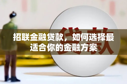 大名招联金融贷款，如何选择最适合你的金融方案