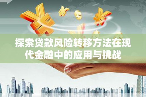 大名探索贷款风险转移方法在现代金融中的应用与挑战