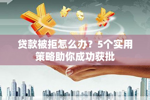 大名贷款被拒怎么办？5个实用策略助你成功获批