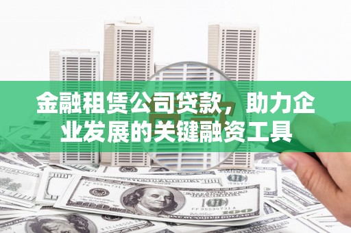 大名金融租赁公司贷款，助力企业发展的关键融资工具