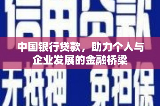 大名中国银行贷款，助力个人与企业发展的金融桥梁