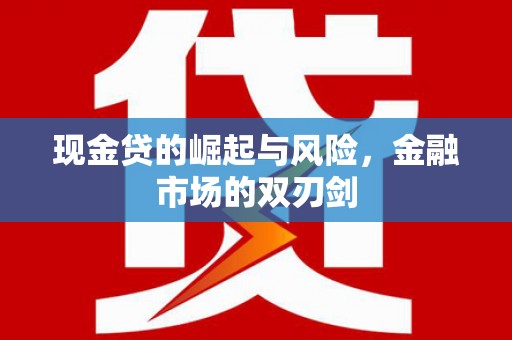 大名现金贷的崛起与风险，金融市场的双刃剑