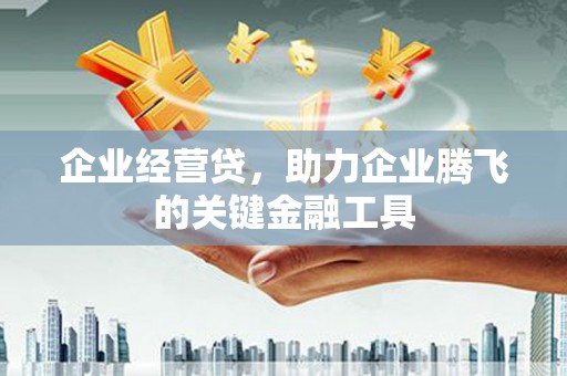 大名企业经营贷，助力企业腾飞的关键金融工具