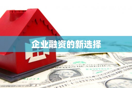 大名企业融资的新选择
