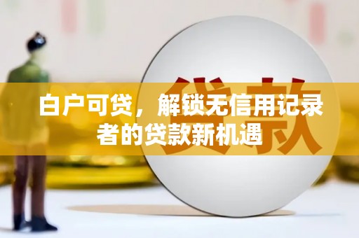 大名白户可贷，解锁无信用记录者的贷款新机遇