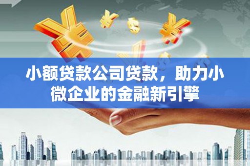 大名小额贷款公司贷款，助力小微企业的金融新引擎