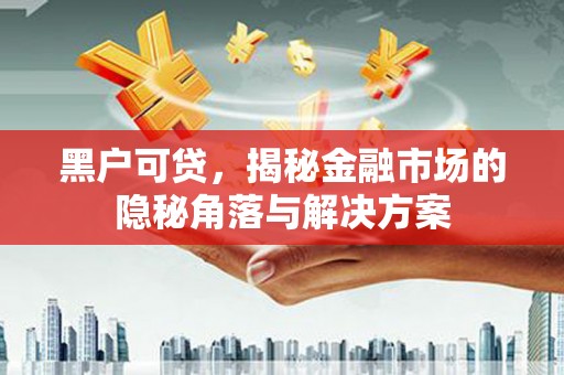 大名黑户可贷，揭秘金融市场的隐秘角落与解决方案