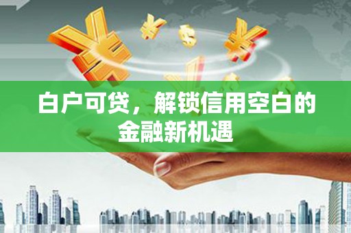 大名白户可贷，解锁信用空白的金融新机遇