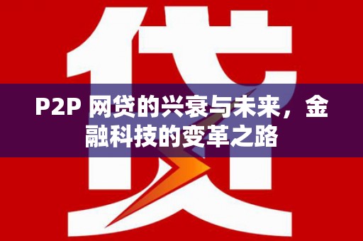 大名P2P 网贷的兴衰与未来，金融科技的变革之路