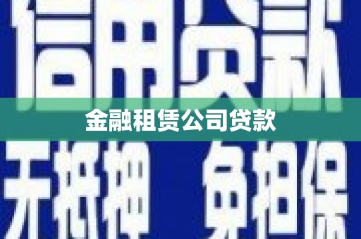 大名金融租赁公司贷款