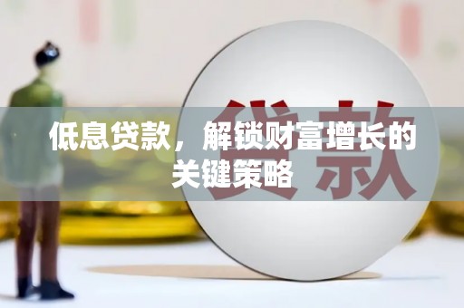 大名低息贷款，解锁财富增长的关键策略