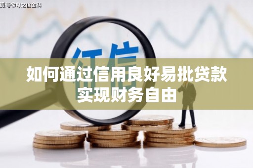 大名如何通过信用良好易批贷款实现财务自由