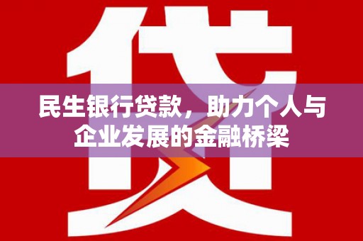大名民生银行贷款，助力个人与企业发展的金融桥梁