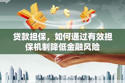 大名贷款担保，如何通过有效担保机制降低金融风险