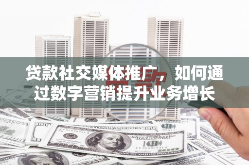 大名贷款社交媒体推广，如何通过数字营销提升业务增长