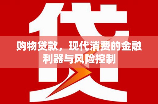 大名购物贷款，现代消费的金融利器与风险控制