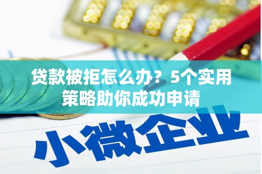 大名贷款被拒怎么办？5个实用策略助你成功申请