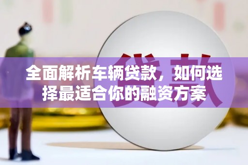 大名全面解析车辆贷款，如何选择最适合你的融资方案