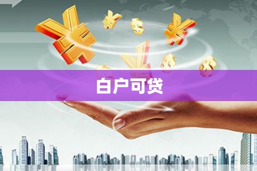 大名白户可贷