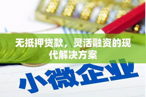 大名无抵押贷款，灵活融资的现代解决方案