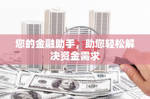 大名您的金融助手，助您轻松解决资金需求